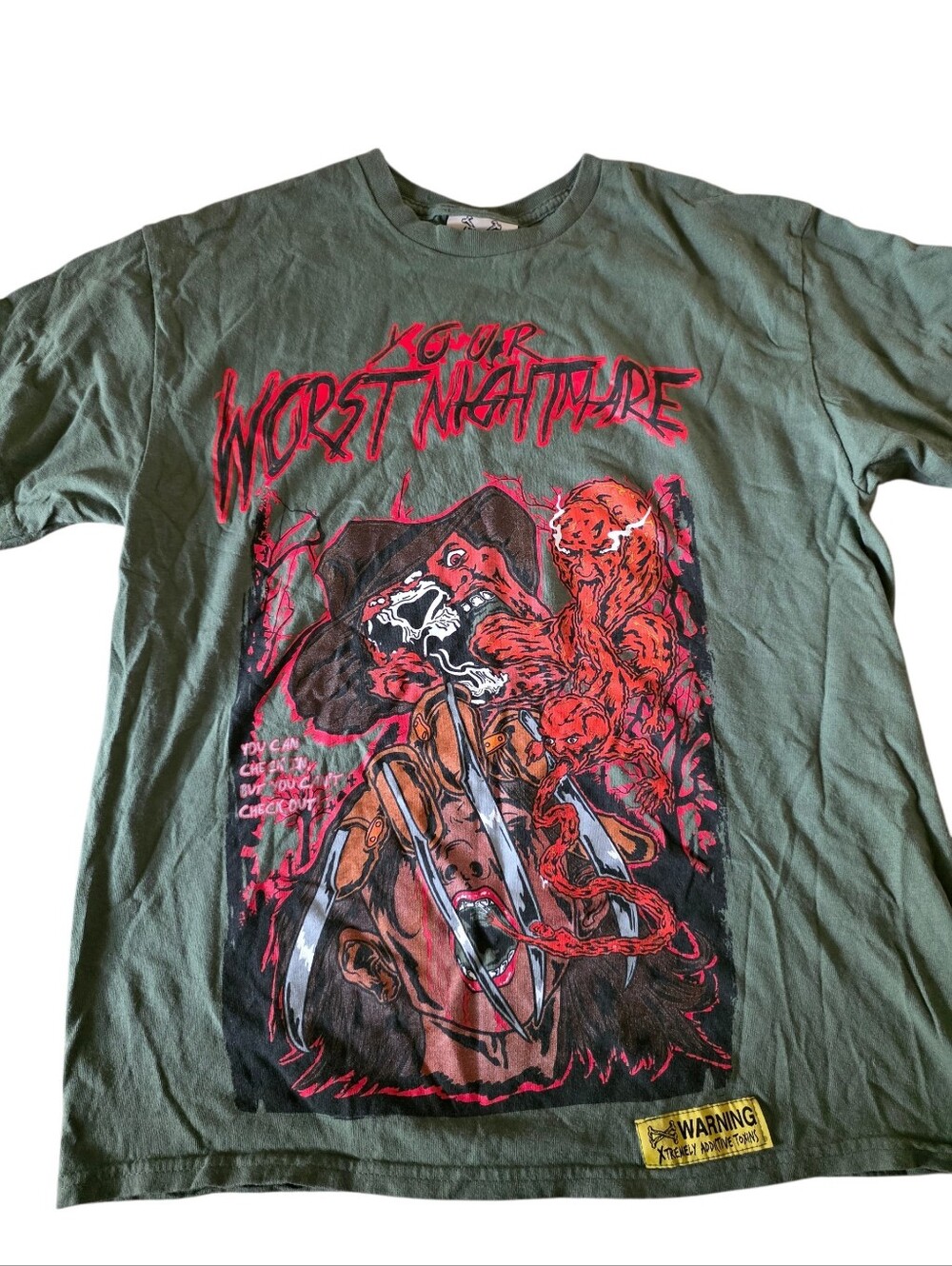 Brand X Your Worst Nightmare Men’s T-Shirt Short Sleeve size LARGE
